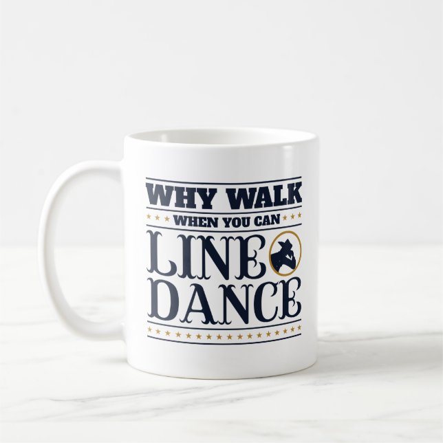 Mug Pourquoi marcher quand on peut faire de la danse e (Gauche)
