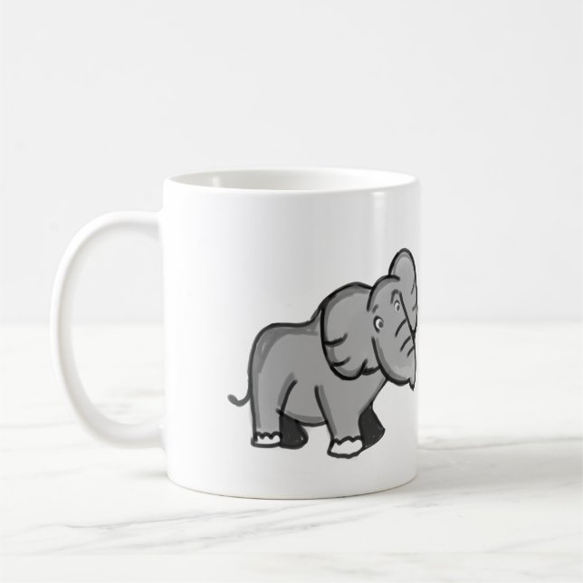 Mug Pourquoi moi ? Éléphant  (Gauche)