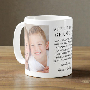 Mug Pourquoi nous aimons la photo de Grand-père