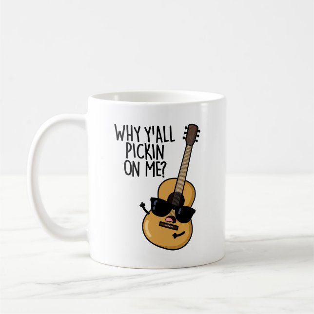 Mug Pourquoi tu me prends tous un drôle de jeu de guit (Gauche)
