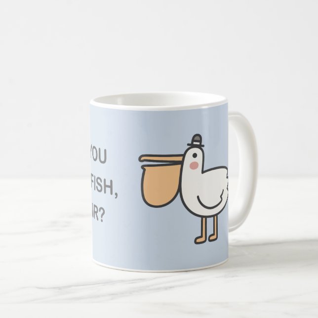 Mug Pourriez-Vous Épargner Un Poisson, Monsieur ? (Devant droit)