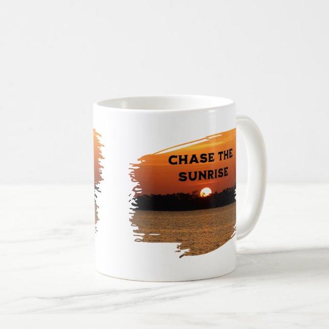 Mug Poursuivez le lever du soleil (Devant droit)