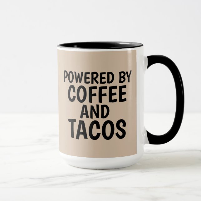MUG POURVU DE CAFÉ ET TACOS DE CAFÉ (Droite)