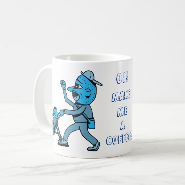 Mug Poussette bébé. (Devant gauche)