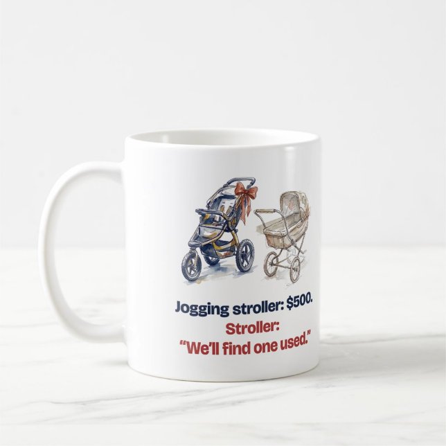 Mug Poussette de jogging Papa coureur drôle (Créateur téléchargé)