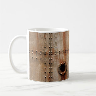 MUG POUSSIÈRE ET TEXTURE SUR LES CÔTÉS EN PLAQUE MÉTAL
