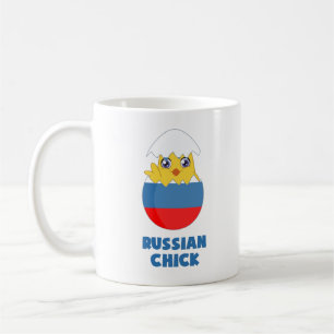 Mug Poussin russe, une fille de Russie