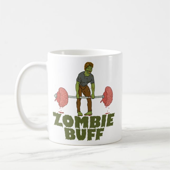 Mug Poussoir de poids drôle de cuir épais de zombi (Gauche)