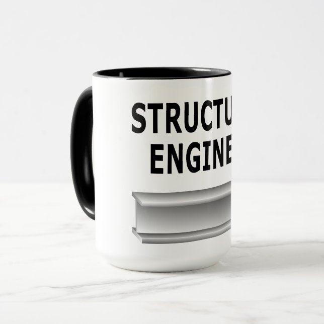 Mug Poutre de l'ingénieur structurel (Devant gauche)