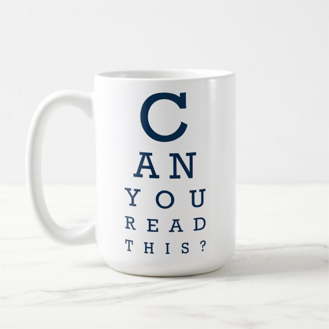 Mug Pouvez-vous lire ceci ? (Gauche)