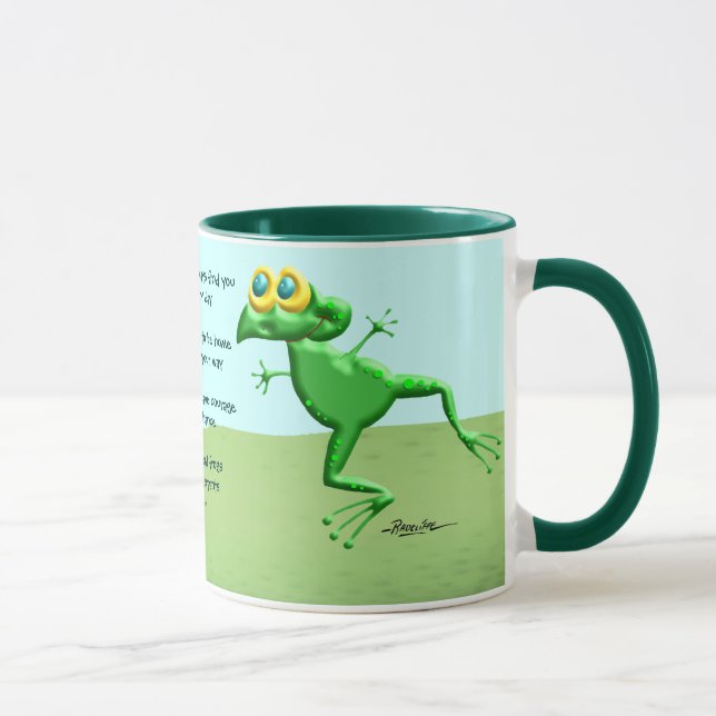 Mug Pouvez vous ne jamais trouver des grenouilles dans (Droite)