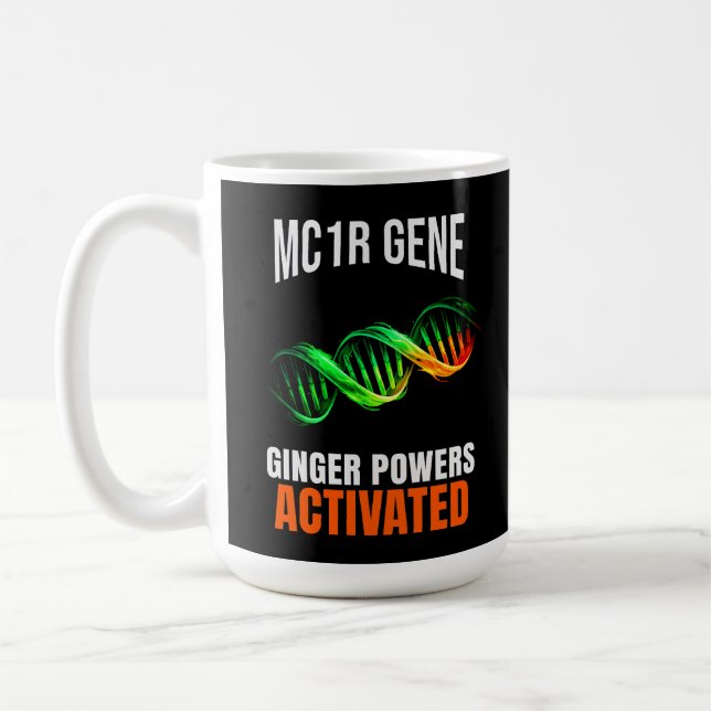 Mug Pouvoirs Roux Activés Mutant ADN Drôle Roux (Gauche)