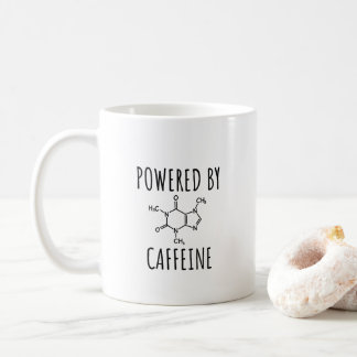 Mug Powered By Caffeine - Citation de café amusante