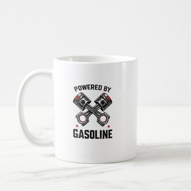 Mug Powered by Gasoline Art (Gauche)