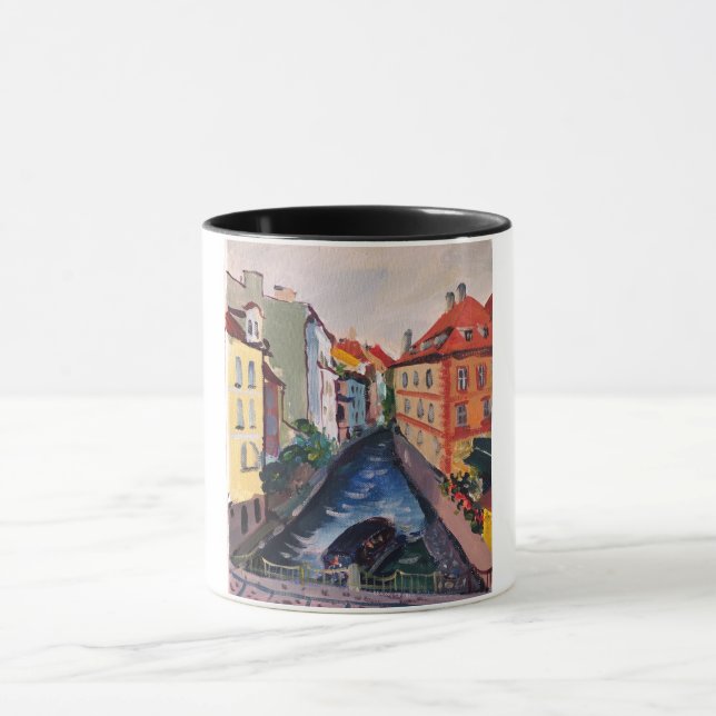 Mug Prague, rue, vue du Pont Charles (Centre)