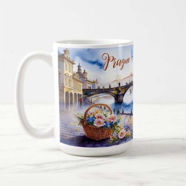 Mug Prague - Tchéquie Sketch | (Gauche)
