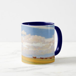 Mug Prairie après l'orage par Maynard Dixon, Art ancie