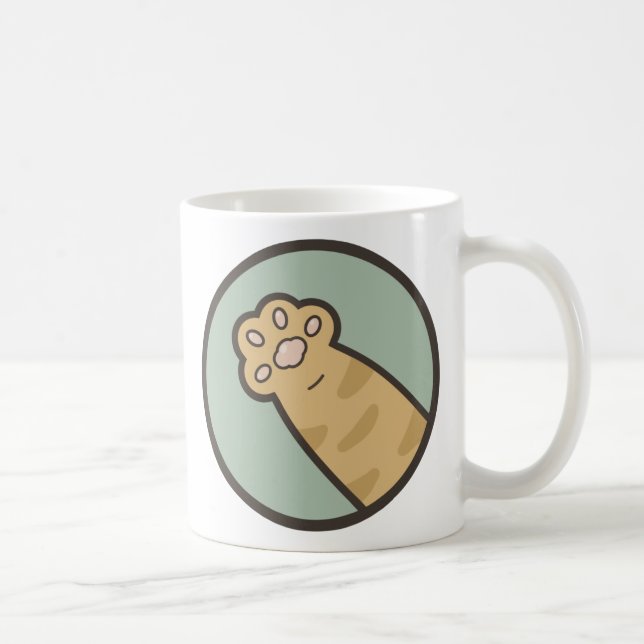 Mug Prappe de chat de tabby orange (Droite)