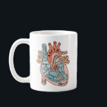 Mug Praticien en cardiologie cardiaque anatomique<br><div class="desc">Présentation de la conception du coeur anatomique - une conception ludique et unique pour les infirmières praticiennes,  les sonographes cardiaques,  les infirmières cardiaques,  les participants des écoles de soins infirmiers et les étudiants en soins infirmiers.</div>