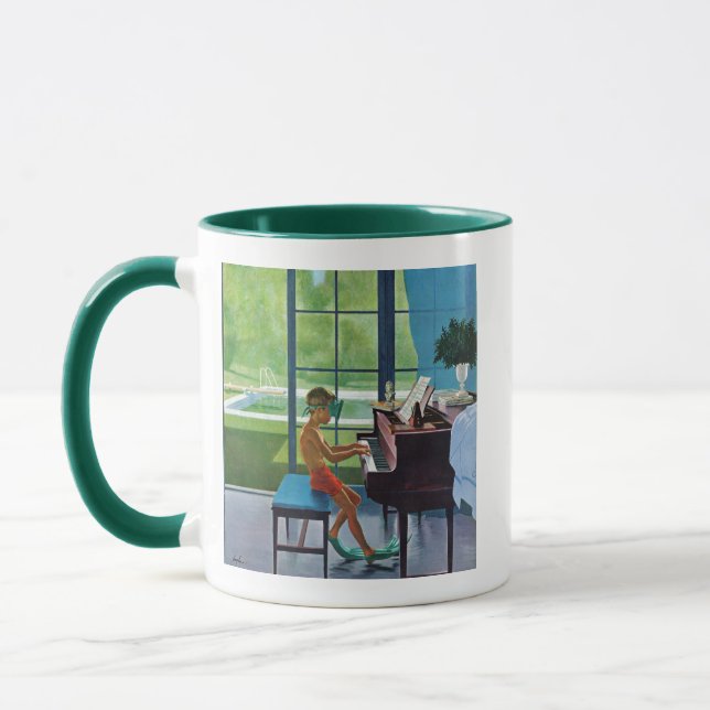Mug Pratique en matière de piano de Poolside (Gauche)