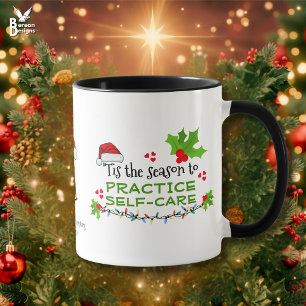 Mug PRATIQUER LE MONogramme DE Noël AUTO-SOINS