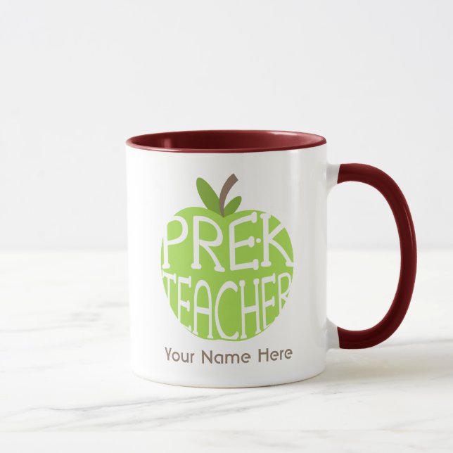 Mug Pré le vert Apple de professeur de K attaquent (Droite)