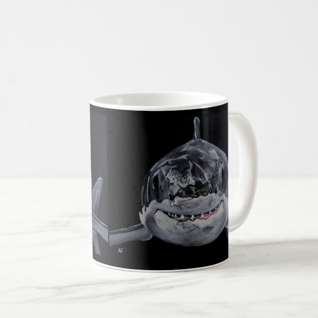 Mug Prédateur de la mer Peinture d'Alfred Fox (Devant droit)