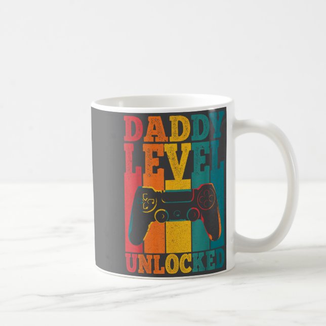 Mug Pregnancy Announcement Dad Level Unlocked New Dadd (Droite)