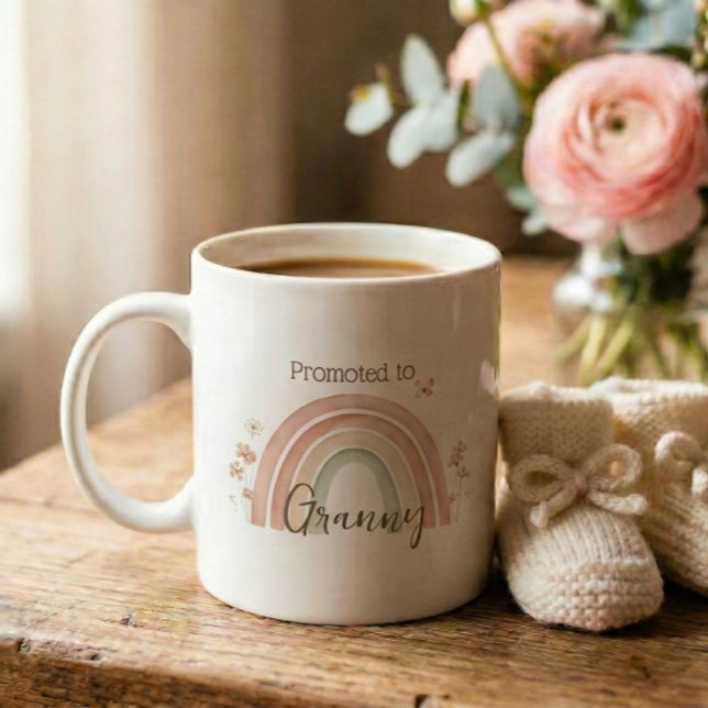 Mug Pregnancy Announcement Granny Gif (Créateur téléchargé)