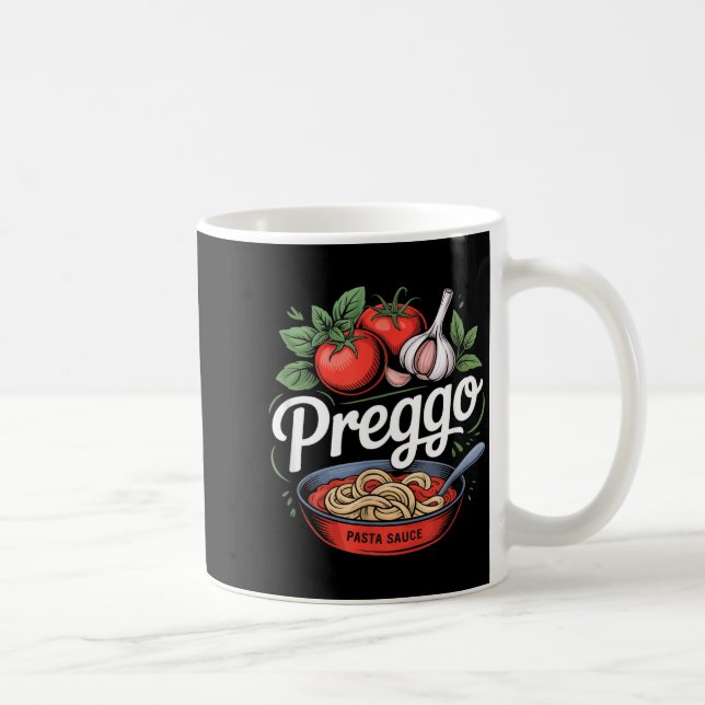 Mug Pregnancy Announcement Prego Pasta Sauce Funny Pre (Droite)