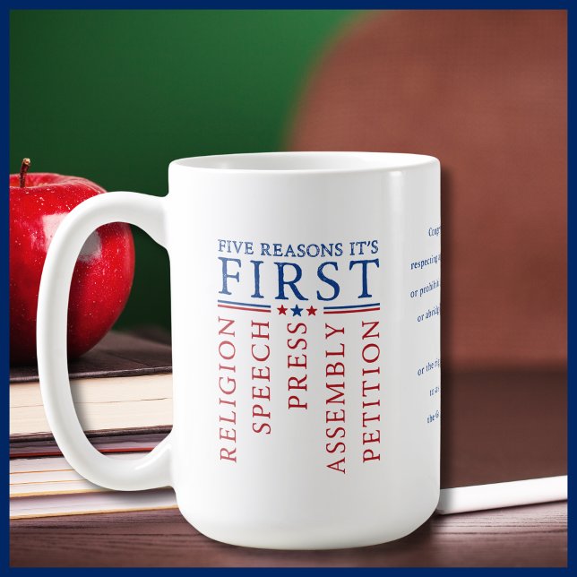 Mug Premier amendement Liberté d'expression 14 juillet (Créateur téléchargé)
