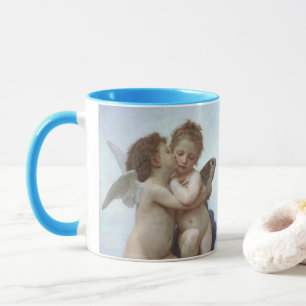 Mug Premier Baiser par Bouguereau, Anges victoriens vi