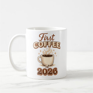Mug Premier café de 2026 – Cadeau pour amateur de café