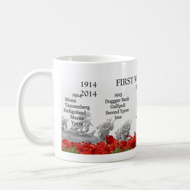 Mug Premier centenaire de guerre mondiale (Gauche)