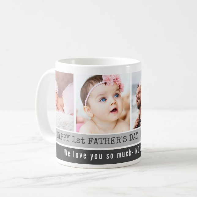 Mug Premier Fête des pères Meilleur père Jamais 4 Coll (Devant gauche)