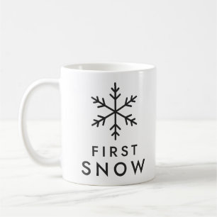 Mug Premier flocon de neige Hiver Dessin au trait