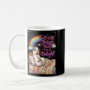 Mug Premier Jésus pense qu'un plaisir Funny Goose Meme