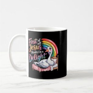 Mug Premier Jésus Pense Qu'une Oie Drôle Est Un Délice