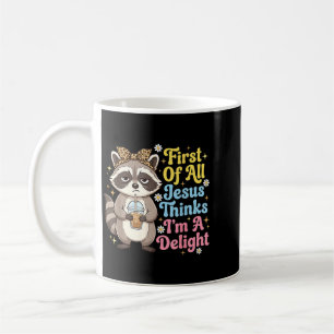 Mug Premier Jésus Pense Un Raton Laveur Numérique Déli