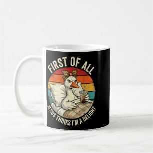 Mug Premier Jésus pense une conception d'oie délice 7