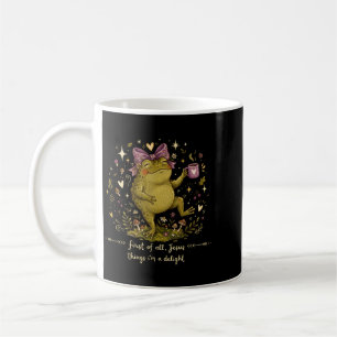 Mug Premier Jésus Pense Une Grenouille De Délice Mème