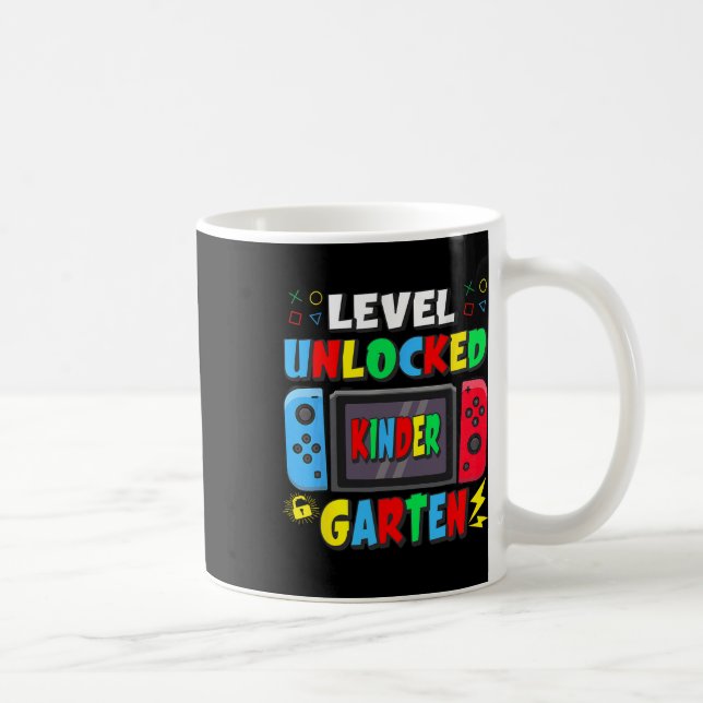 Mug Premier jour de niveau de maternelle débloqué jeu  (Droite)
