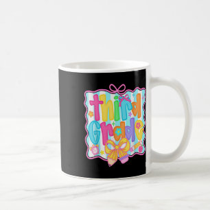 Mug Premier jour de troisième année bouquet floral pou