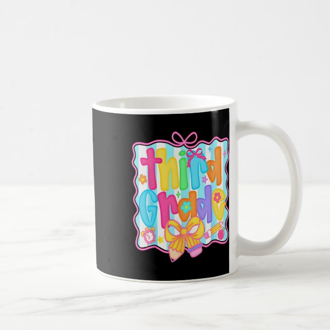 Mug Premier jour de troisième année Bundle floral pour (Droite)