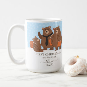 Mug Premier Noël d'un ours en famille de 3