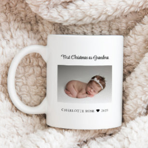 Mug Premier Noël en nouvelle photo de grand-mère