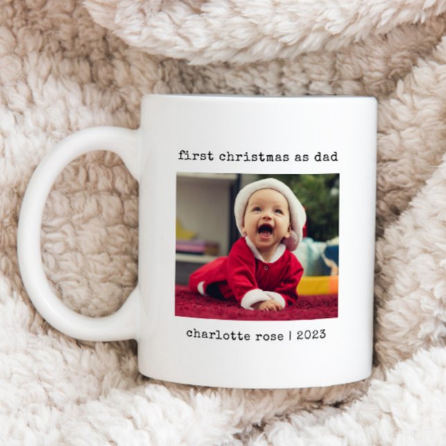 Mug Premier Noël en photo personnalisée papa (Créateur téléchargé)