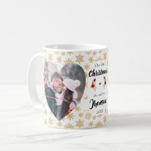 Mug Premier Noël en tant que M. et Mme Snowflake Photo