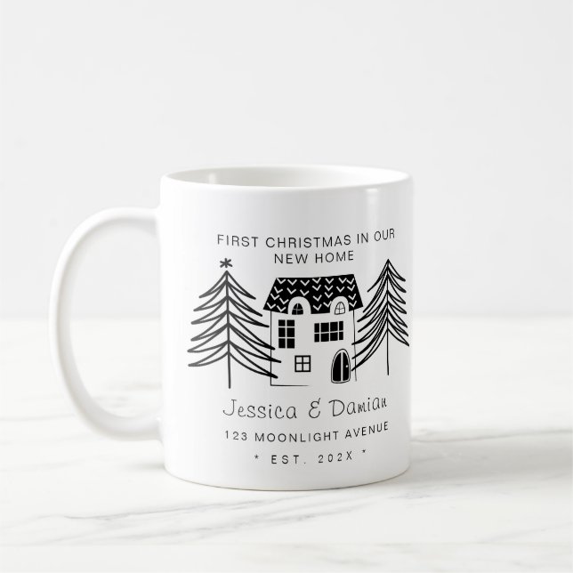 MUG PREMIER NOËL MINIMALISTE DANS NOTRE NOUVELLE MAISO (Gauche)