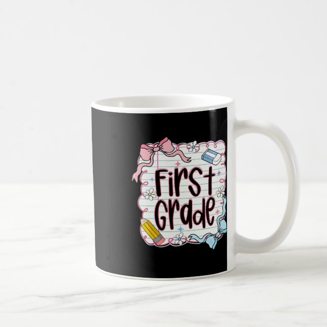 Mug Première Année Retour À L'École Pour Filles Carnet (Droite)